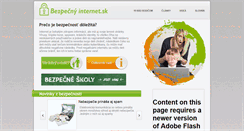 Desktop Screenshot of bezpecnyinternet.sk